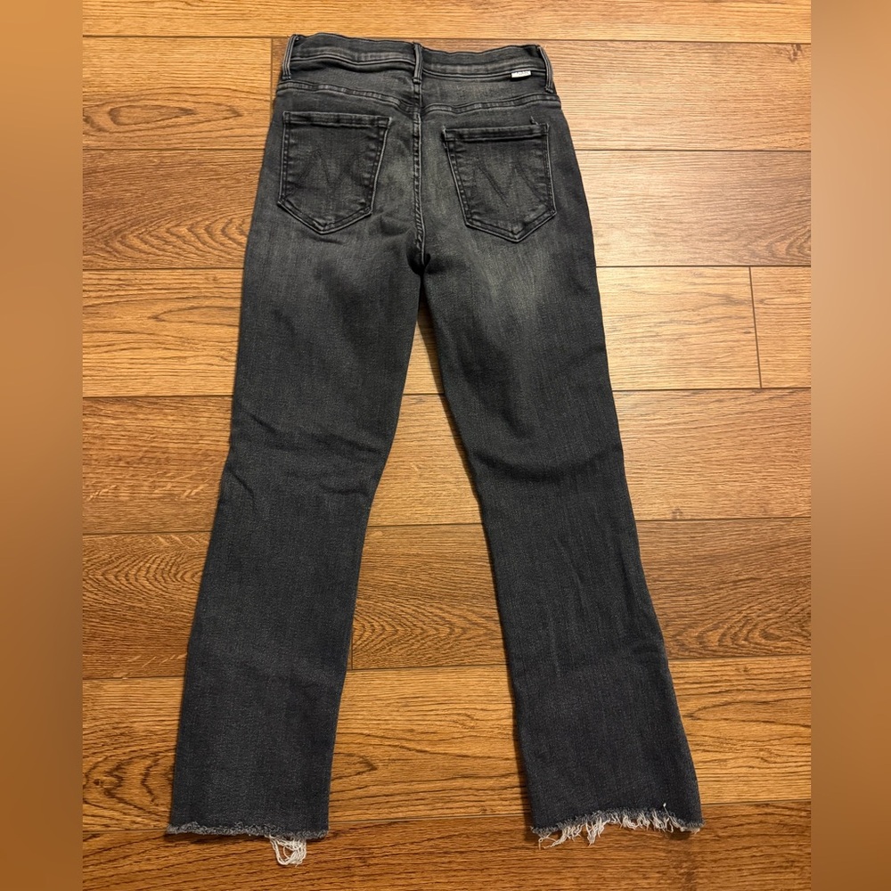 MOTHER The Insider Crop Step Fray size 26 Up In Smoke Jeans - Picture 3 of 10